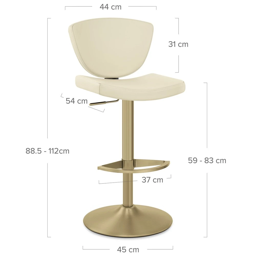 Echtleder Barhocker Gold - Pearl 6 Echtleder Barhocker Gold - Pearl – Bild 6