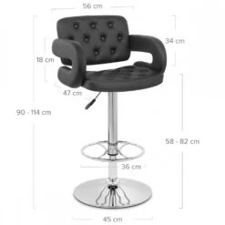 Atlantic Kunstleder Barhocker Chrom - Polaris -Barstuhl Pro Geschaft polaris 5