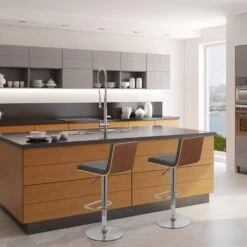 Atlantic Kunstleder Holzbarhocker Chrom - Riviera 13 Atlantic Kunstleder Holzbarhocker Chrom - Riviera -Barstuhl Pro Geschaft riviera 1 6