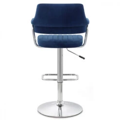 Samt Barhocker Chrom - Skyline -Barstuhl Pro Geschaft samt barhocker chrom skyline 3