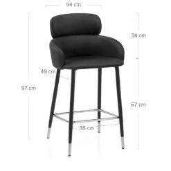 Samtbarhocker - Chloe 11 Samtbarhocker - Chloe -Barstuhl Pro Geschaft samtbarhocker chloe 5