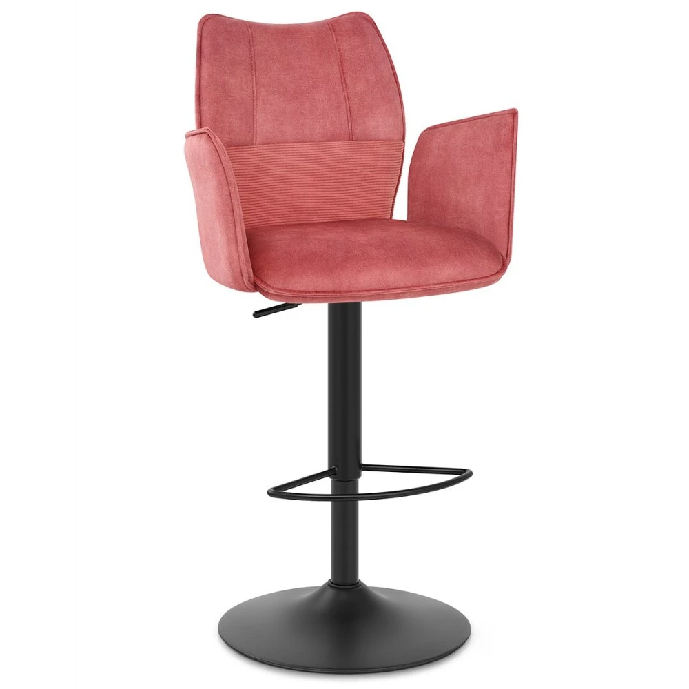 Samtbarhocker Mit Armlehnen - Art 1 Samtbarhocker Mit Armlehnen - Art