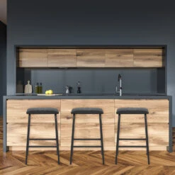 Echtleder Barhocker Metall - Sasha -Barstuhl Pro Geschaft sasha echtleder metall 6