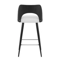 Schwarzer Holzbarhocker Mit Kunstleder - Leo 9 Schwarzer Holzbarhocker Mit Kunstleder - Leo -Barstuhl Pro Geschaft schwarzer holzbarhocker mit kunstleder leo 3