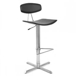 Atlantic Barhocker Chrom - Blade - Schwarz