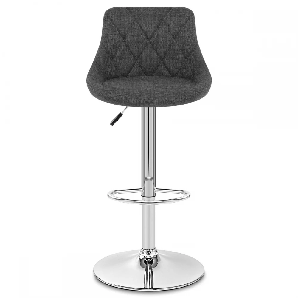 Stoff Barhocker Chrom - Stitch 2 Stoff Barhocker Chrom - Stitch – Bild 2