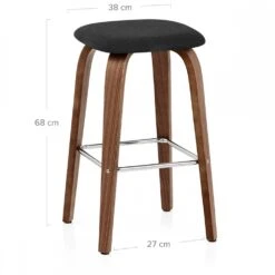 Atlantic Stoff Holzbarhocker - Stockholm -Barstuhl Pro Geschaft stockholm stoff 3