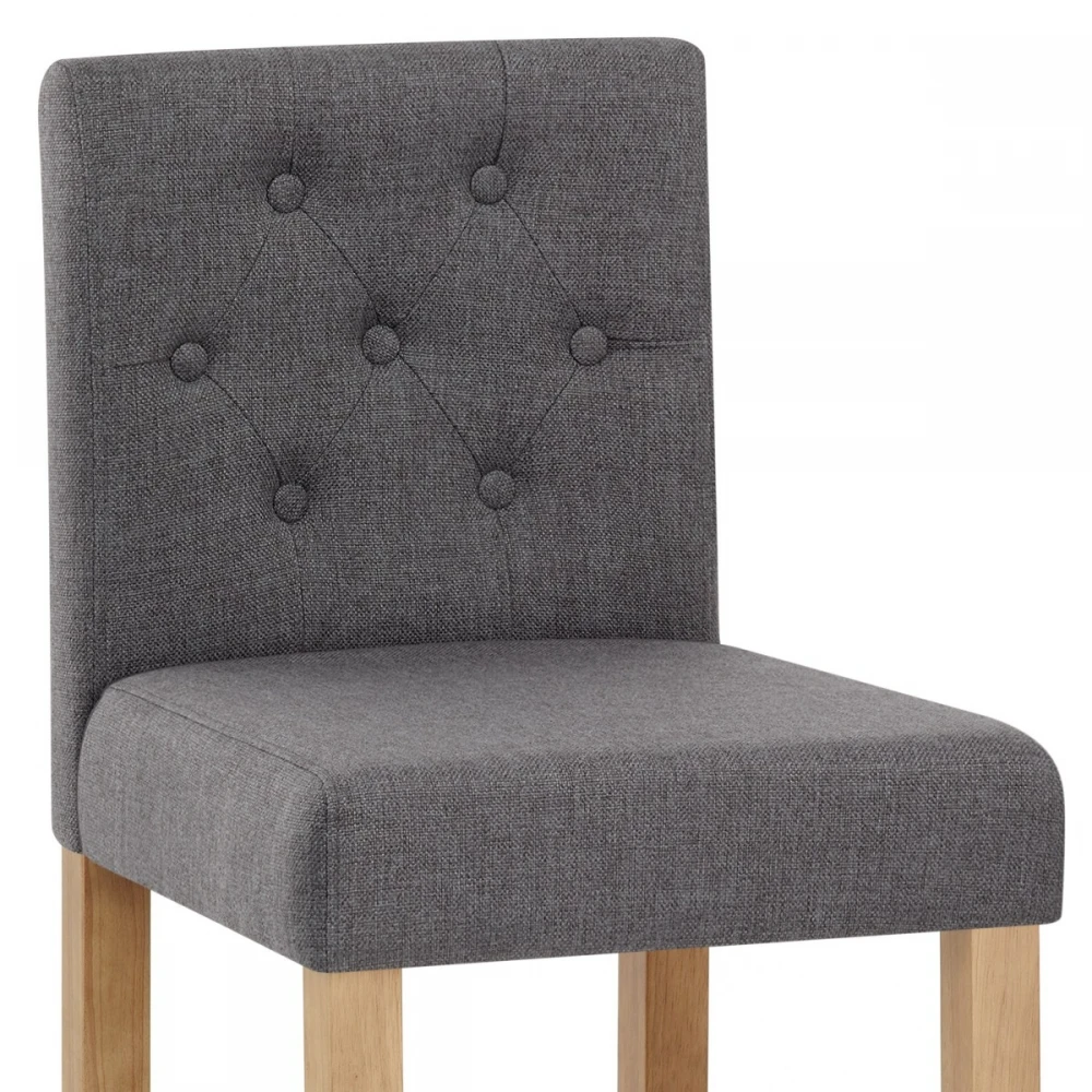 Atlantic Stoff Barhocker - Brookes - Eiche Lack 5 Atlantic Stoff Barhocker - Brookes - Eiche Lack – Bild 5