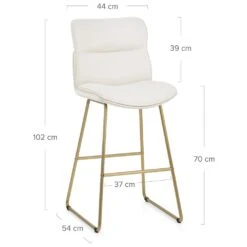 Stoff Barhocker - Finley -Barstuhl Pro Geschaft stoffbarhocker finley 5