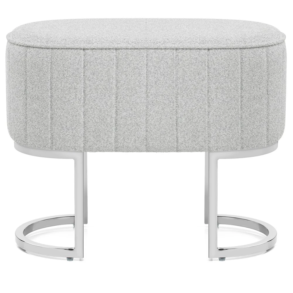 Stoffhocker Chrom - Duet 2 Stoffhocker Chrom - Duet – Bild 2