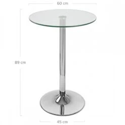 Atlantic Glastisch Chrom - Vetro Rund -Barstuhl Pro Geschaft vetro rund 3