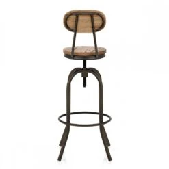 Atlantic Barhocker - Heller Holzsitz - Vintage Swivel -Barstuhl Pro Geschaft vintage swivel light wood 3