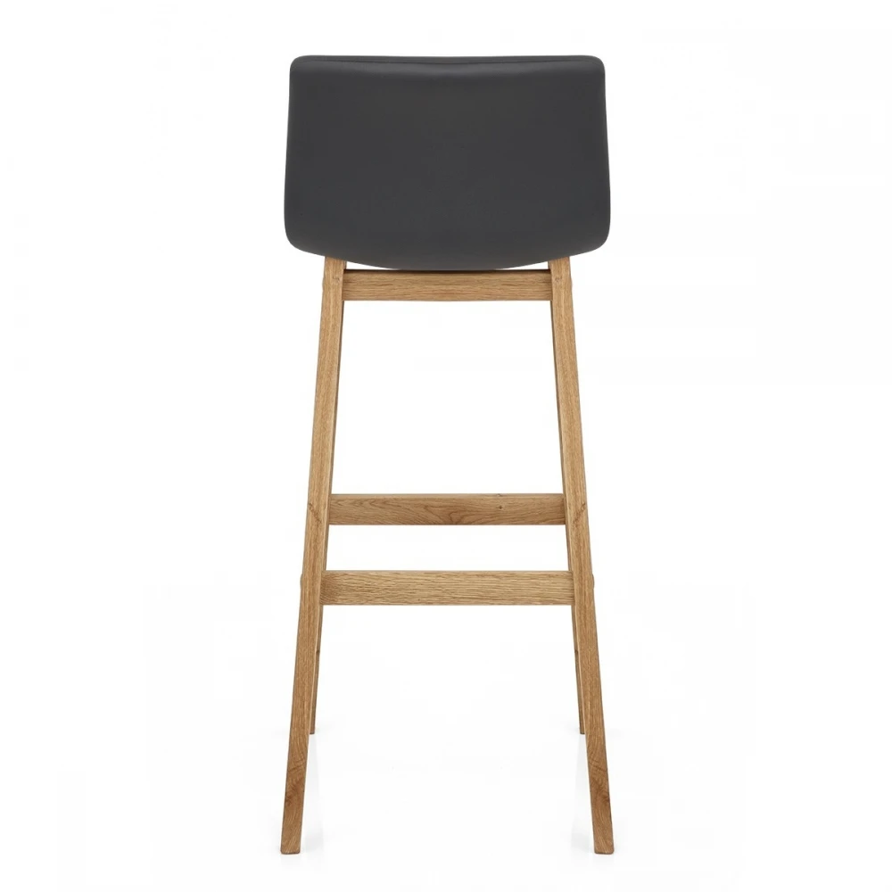 Atlantic Kunstleder Holzbarhocker - Wave 4 Atlantic Kunstleder Holzbarhocker - Wave – Bild 4