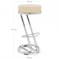 Atlantic Kunstleder Barhocker Chrom - Zaza -Barstuhl Pro Geschaft zaza 4